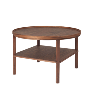 Meja Kopi 2-Tingkat "Tara" - Dark Walnut