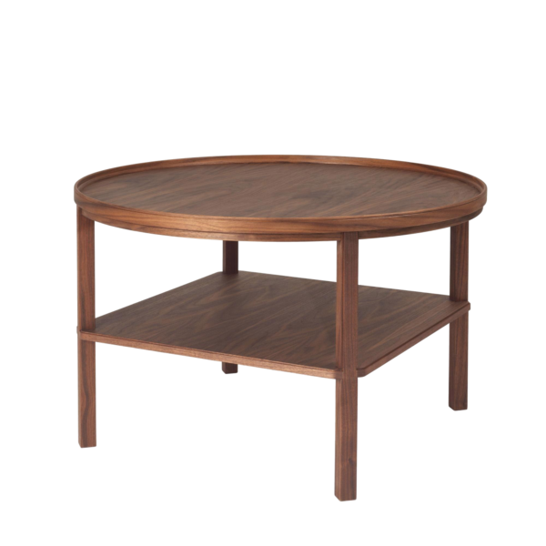 Meja Kopi 2-Tingkat "Tara" - Dark Walnut