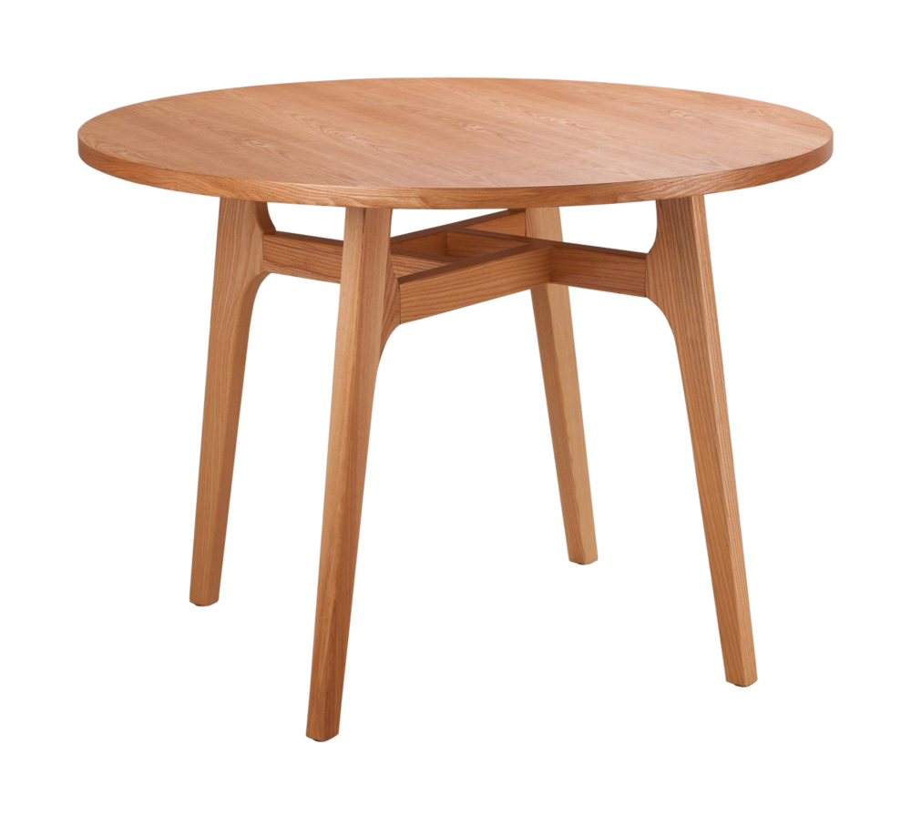 Meja Makan Bundar "Kala" - Natural Wood